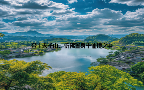 登上天子山, 仿佛置身于仙境之中