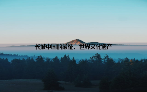 长城中国的象征, 世界文化遗产