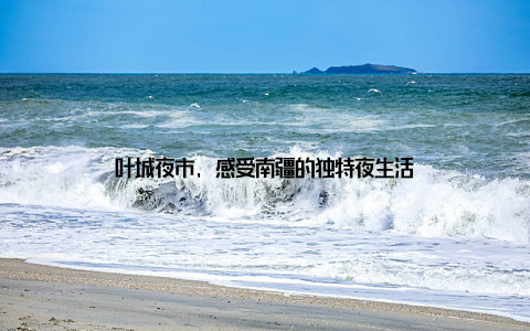 叶城夜市, 感受南疆的独特夜生活