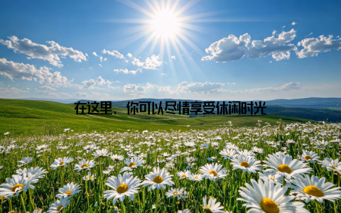 在这里, 你可以尽情享受休闲时光