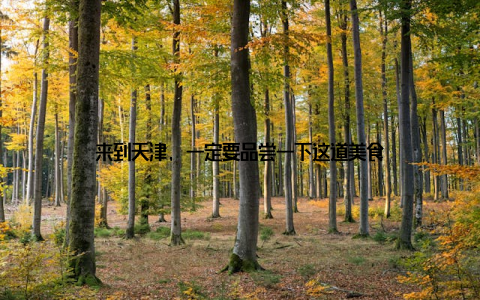 来到天津, 一定要品尝一下这道美食